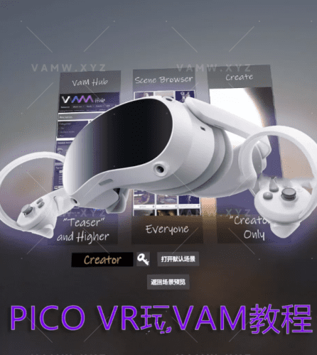 Pico VR 官方串流助手软件 和 无线VD串流玩VAM教程 含软件包/Pico VR official streaming assistant software and wireless VD streaming VAM tutorial including software package-VAM资源站