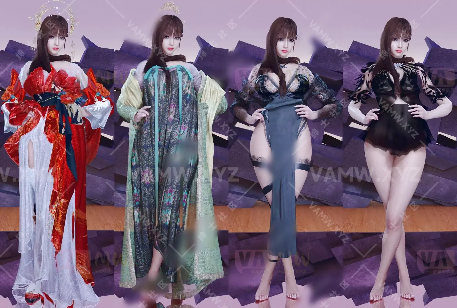 【精】VAM服饰合集Qing服装资源合集 更新至【2025-01-02】 -VAM资源站