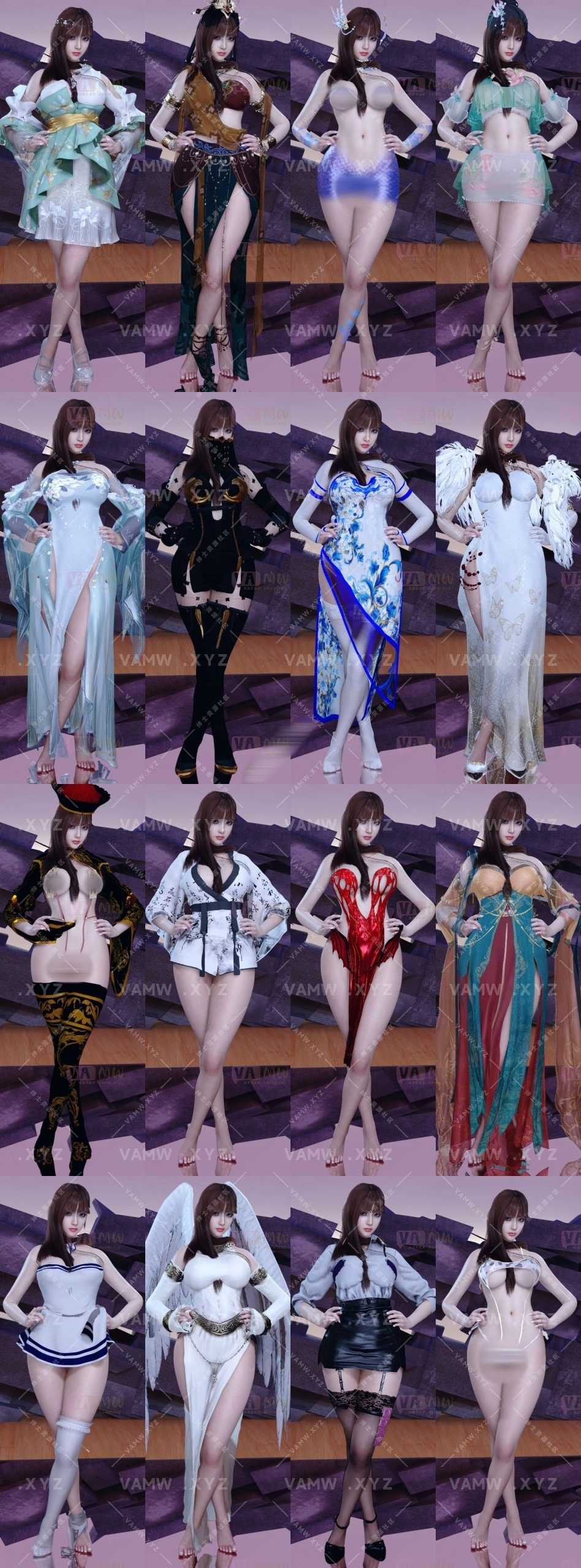 【精】VAM服饰合集Qing服装资源合集 更新至【2025-01-02】 