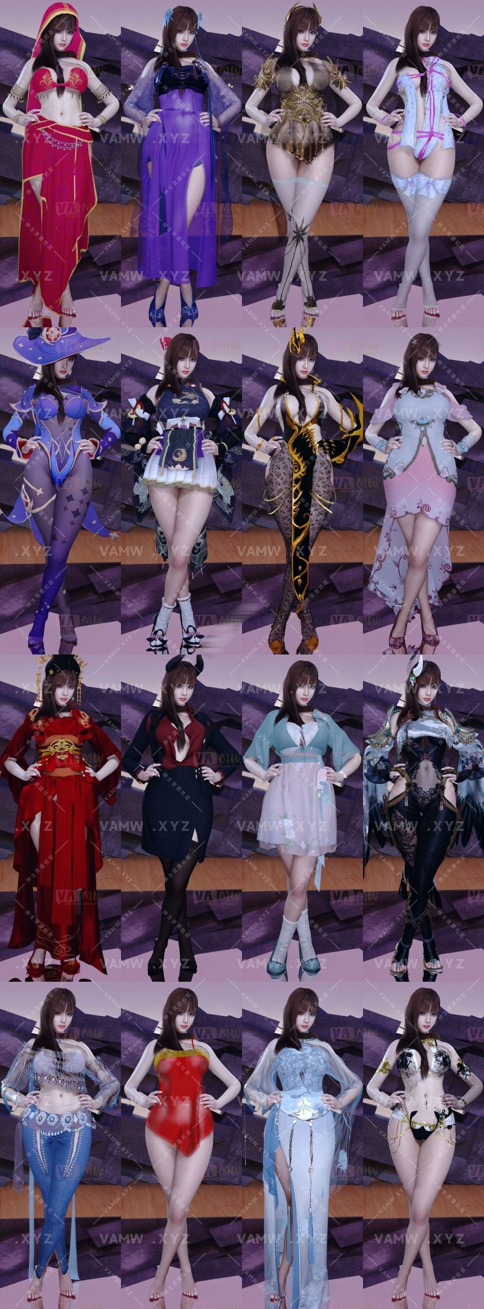 【精】VAM服饰合集Qing服装资源合集 更新至【2025-01-02】 