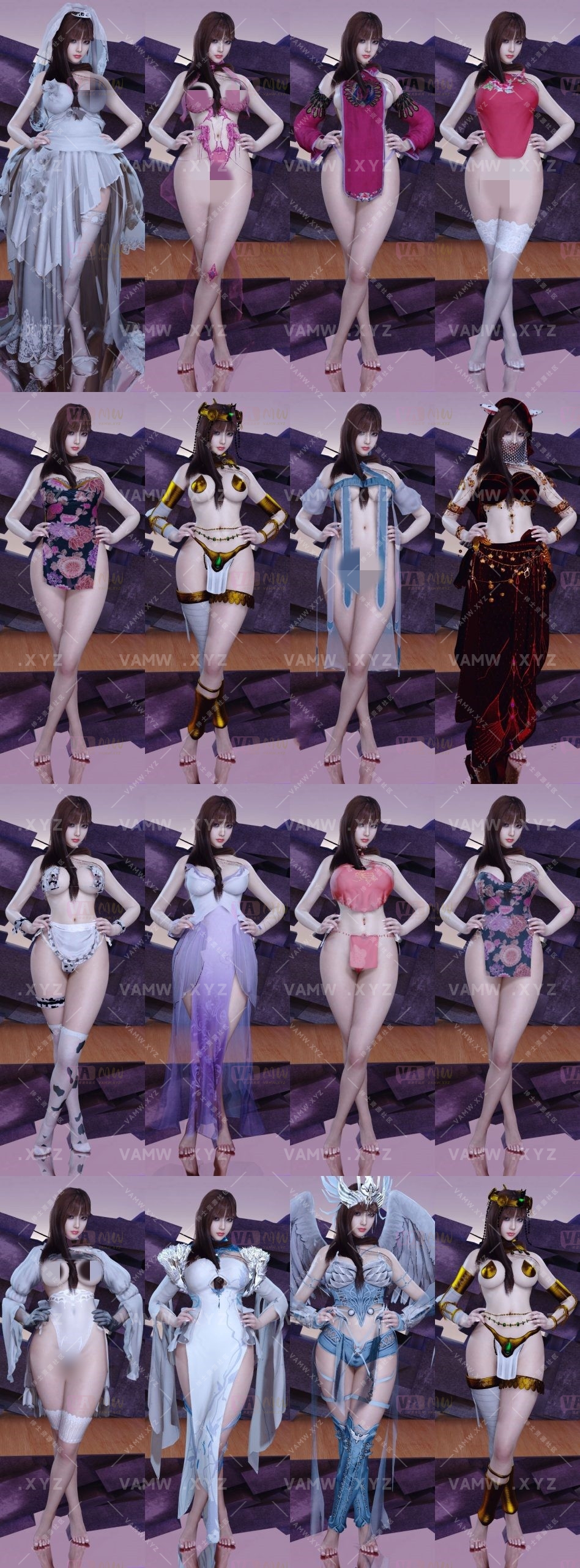 【精】VAM服饰合集Qing服装资源合集 更新至【2025-01-02】