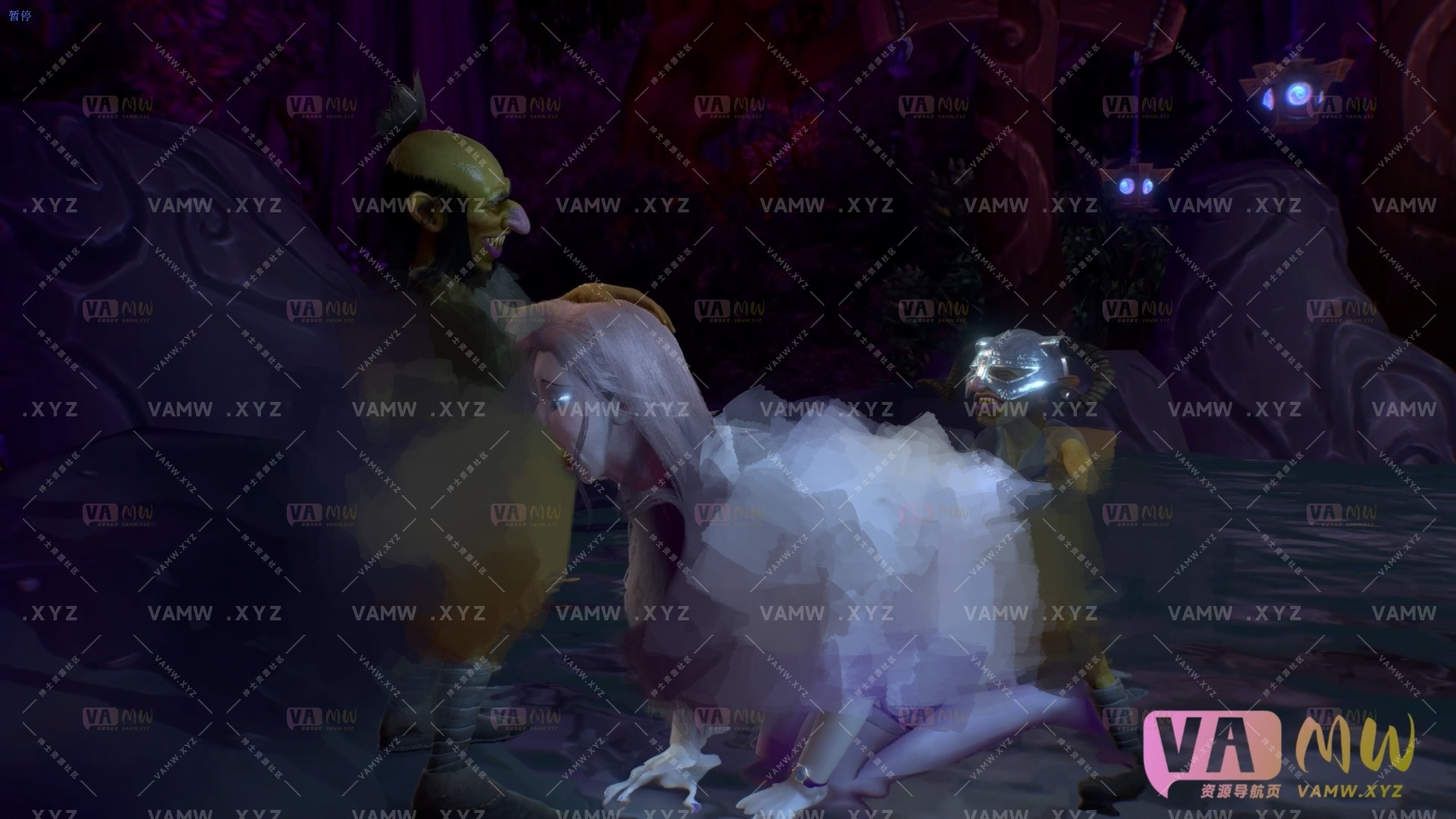 [大片] #紫罗兰 #风鹰 哥布林巢穴的美人 09’03/[Blockbuster] #violet #风hawk The beauty of the goblin lair 09’03-VAM资源站