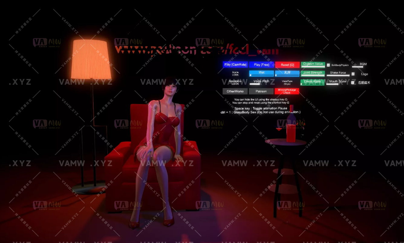 [VAM场景]真实女友游戏 Feel.RedSofaTimeStop.2/[VAM Scene] Real Girlfriend Game Feel.RedSofaTimeStop.2-VAM资源站