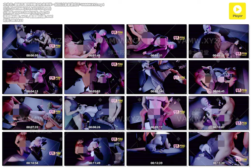 [大片] 御姐风鹰同学聚会和老同学一起玩过家家游戏下 14分21/[Blockbuster] Yu Jie Feng Ying plays house game with her old classmates at class reunion 14 minutes 21-VAM资源站