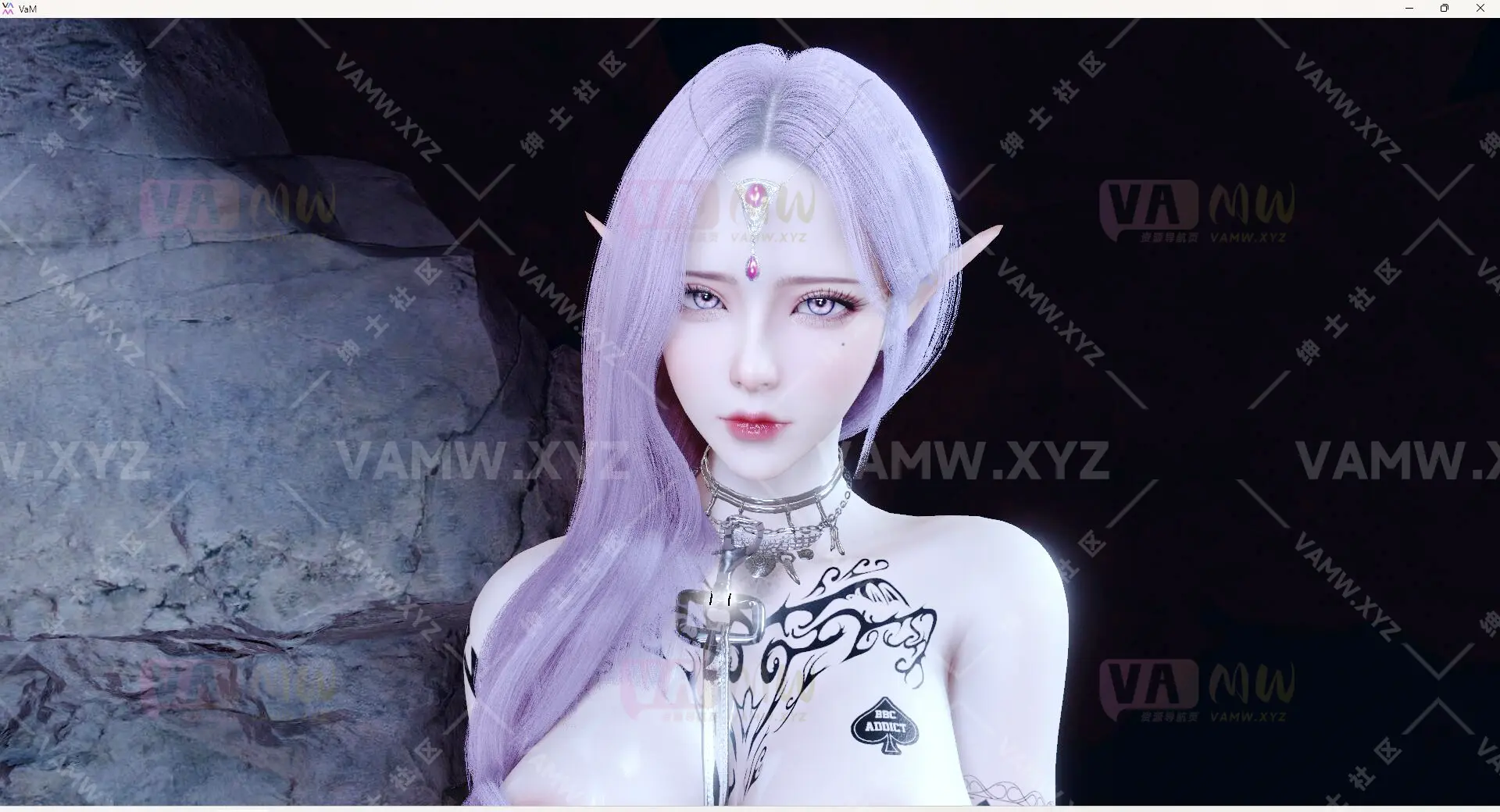 人物Looks-VAM虚拟女友游戏人物-山洞里的精灵.1/Character Looks-VAM Virtual Girlfriend Game Character-Elf in the C***e.1-VAM资源站