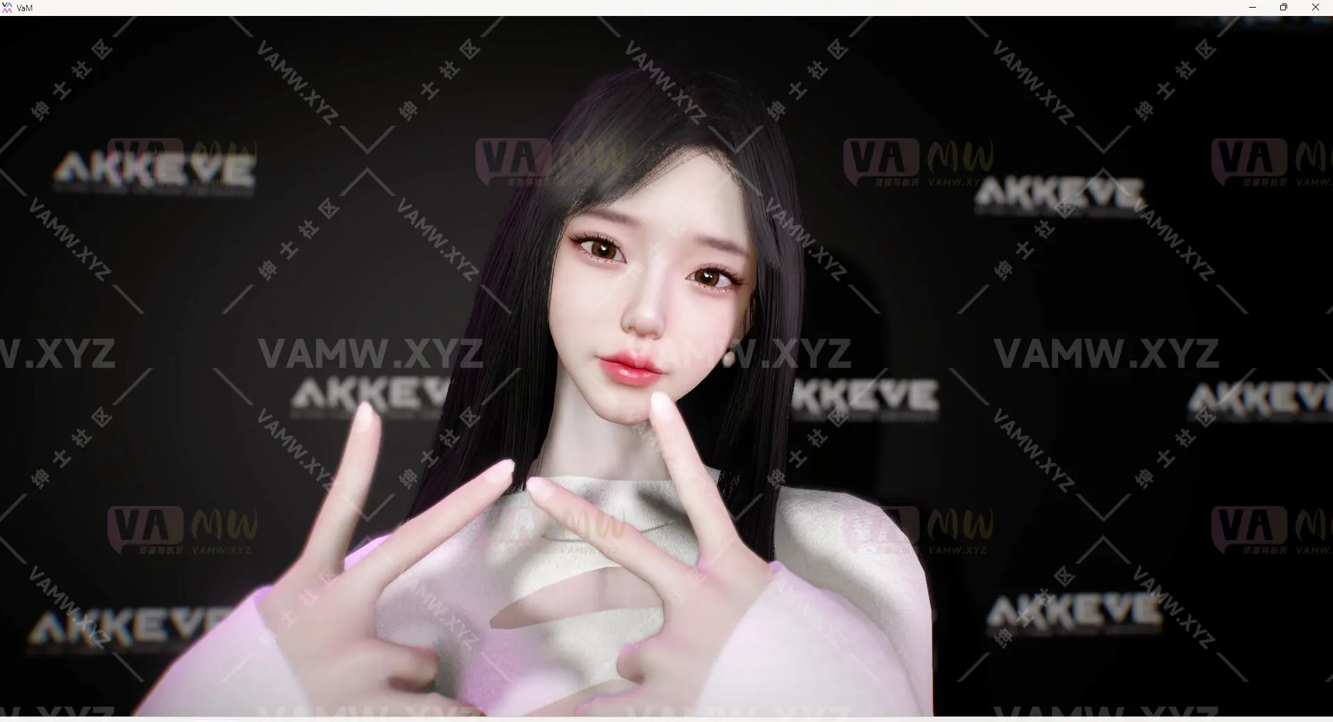 人物Looks-VAM虚拟女友游戏人物 AKKEVE.061_Vivian.1/Character Looks-VAM Virtual Girlfriend Game Character AKKEVE.061_Vivian.1-VAM资源站