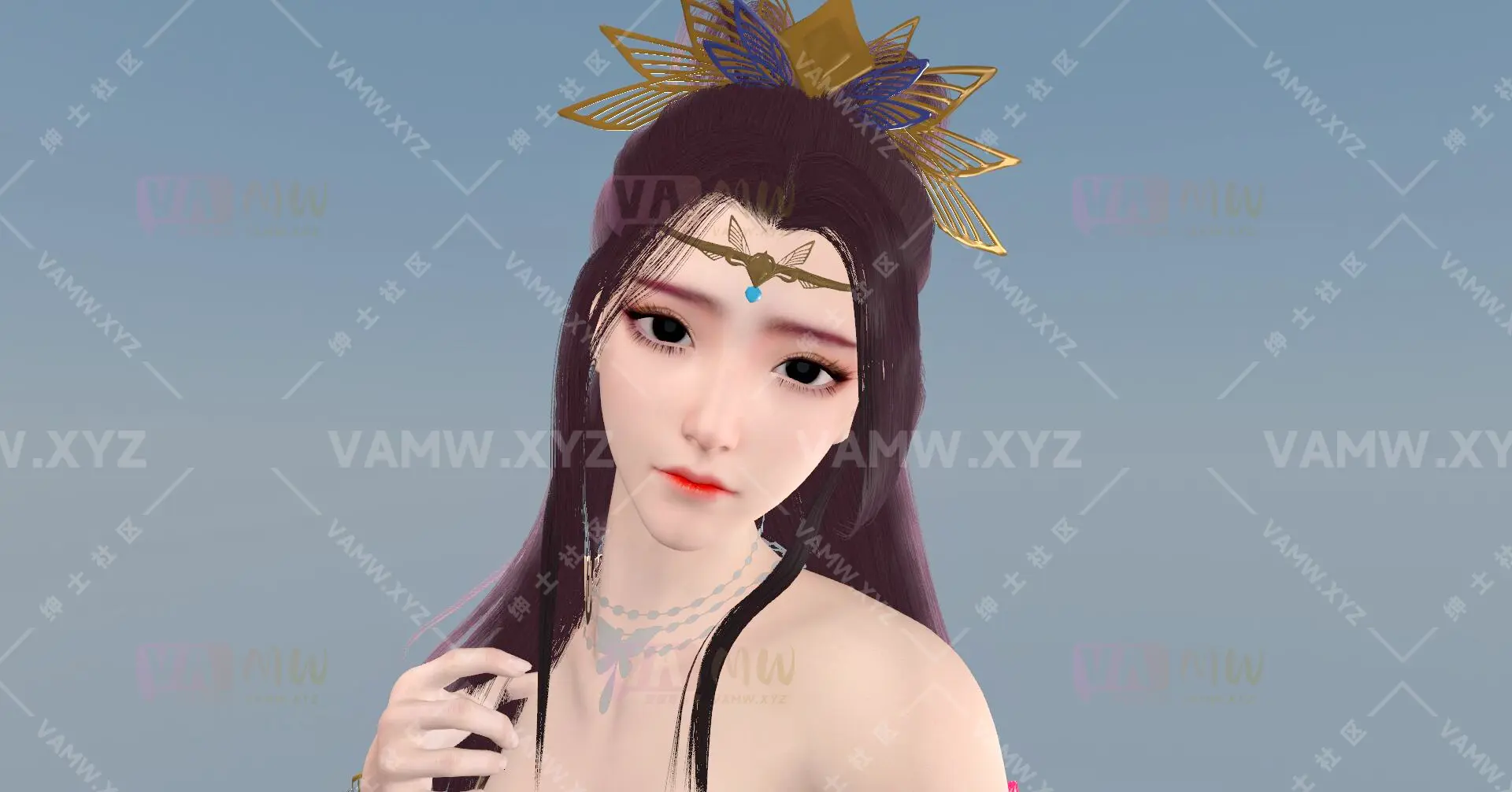 人物Looks-VAM虚拟女友游戏人物-古风美女 貂蝉 Archer.diaochan.1/Character Looks-VAM Virtual Girlfriend Game Character-Ancient Beauty Diao Chan Archer.diaochan.1-VAM资源站