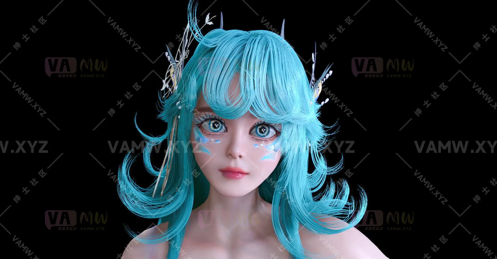 人物Looks-VAM虚拟女友游戏人物-Anonymous.朵里亚.1/Character Looks-VAM Virtual Girlfriend Game Character-Anonymous.Doria.1-VAM资源站