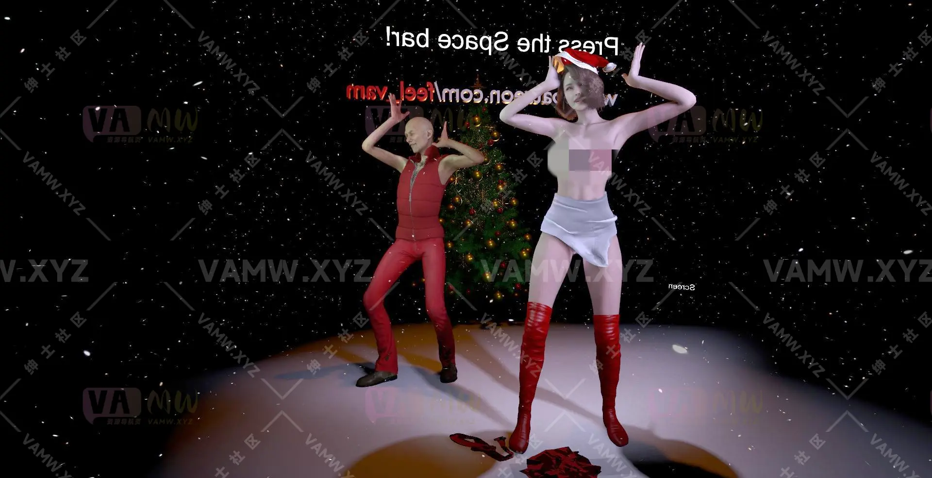 VAM场景Scene-VAM虚拟女友游戏场景-圣诞老人的礼物 Feel.GrandpaChristmas.5/VAM Scene - VAM Virtual Girlfriend Game Scene - Santa's Gift Feel.GrandpaChristmas.5-VAM资源站