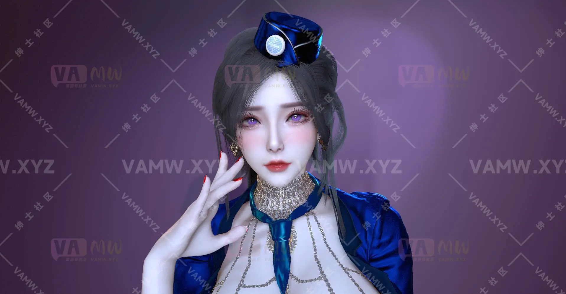 VAM人物Looks-VAM虚拟女友游戏人物-vamxw.空姐香槟.1/VAM Character Looks-VAM Virtual Girlfriend Game Character-vamxw.Stealer Champagne.1-VAM资源站