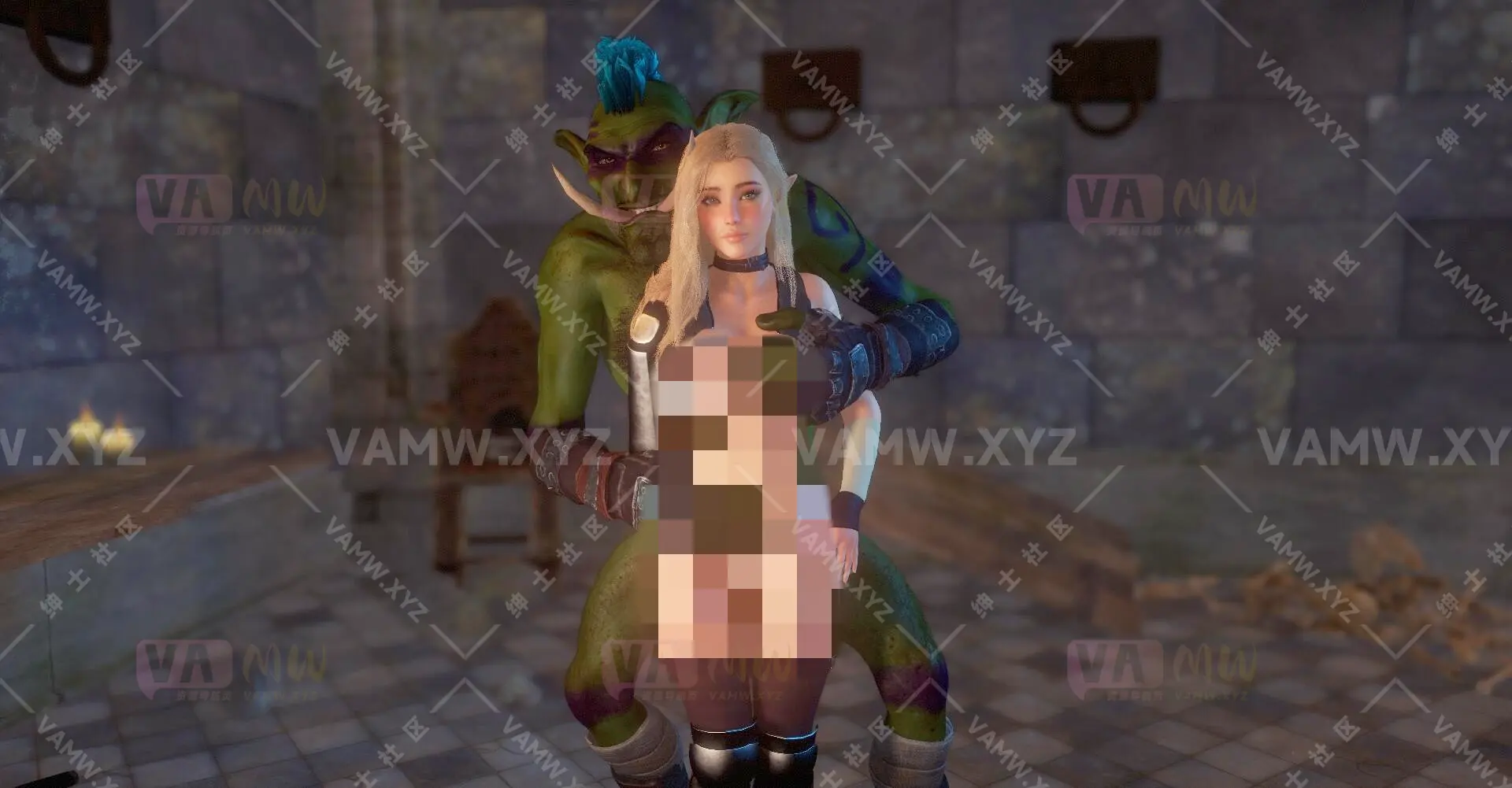 场景Scene-VAM虚拟女友游戏场景-地牢 SneakyOne.Dungeon_master.1/Scene-VAM virtual girlfriend game scene-Dungeon SneakyOne.Dungeon_master.1-VAM资源站