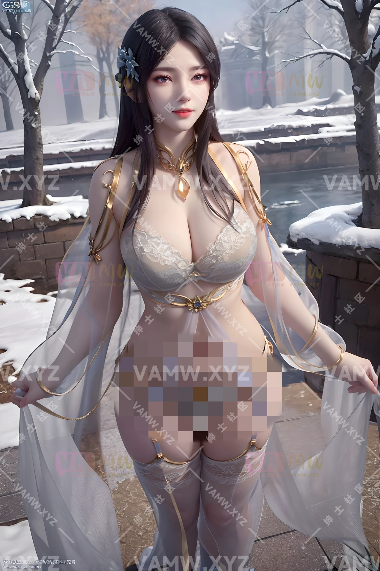 [AI绘画]柳菲 性感蕾丝写真 HD106P+574 MB ai20250807113720004