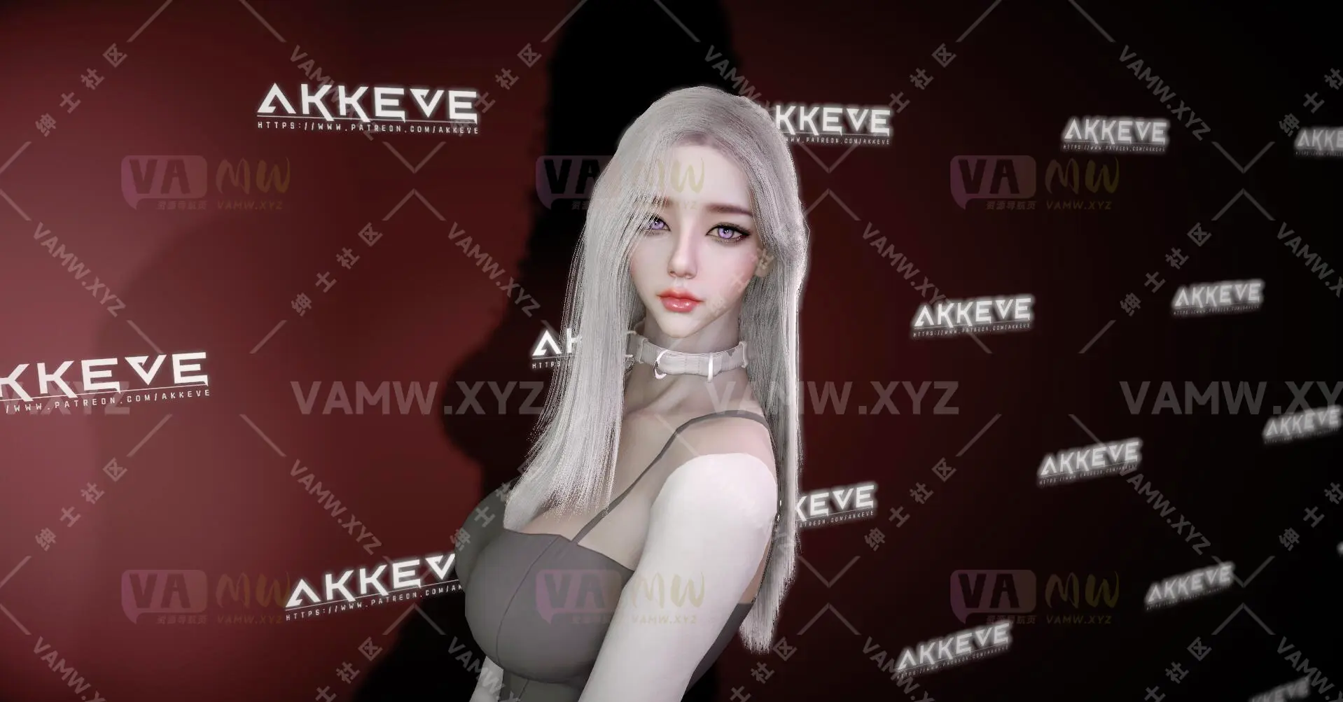 人物Looks-VAM虚拟女友游戏人物-AKKEVE.Ji_Hye.1/Character Looks-VAM Virtual Girlfriend Game Character-AKKEVE.Ji_Hye.1-VAM资源站